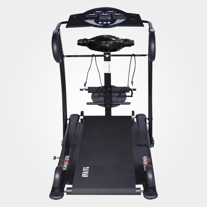 6 Way Manual Treadmill- Black